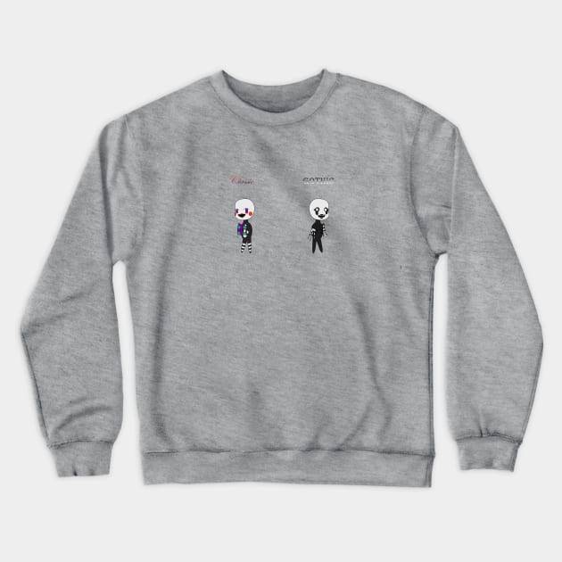 Puppet and Nightmarionne Crewneck Sweatshirt by Alaina Williams